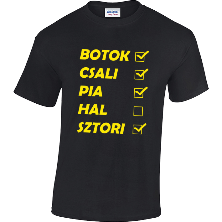 „Botok csali…” horgász póló