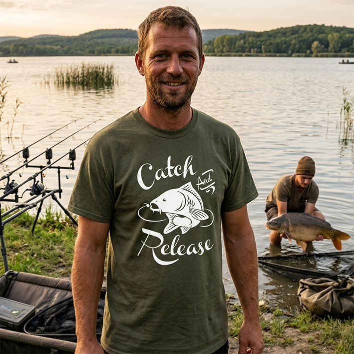 „Catch and release” horgász póló