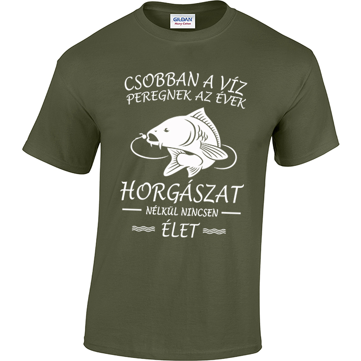 „Csobban a víz…” horgász póló
