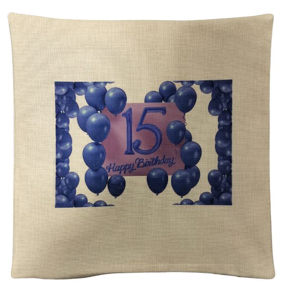 Boldog születésnapot vászon párnahuzat