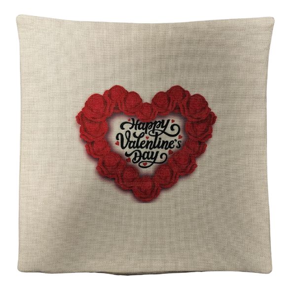 Boldog Valentin napot vászon párnahuzat