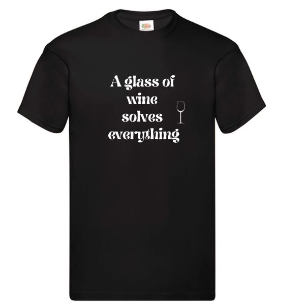 A glass of wine