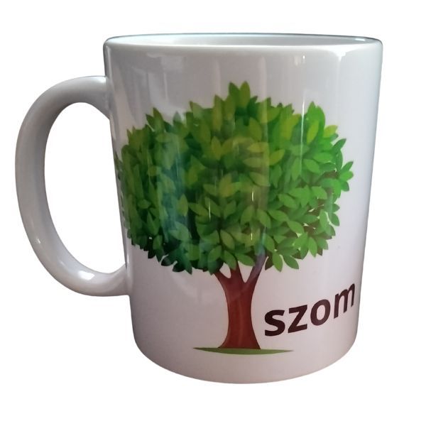 szom-fehér bögre