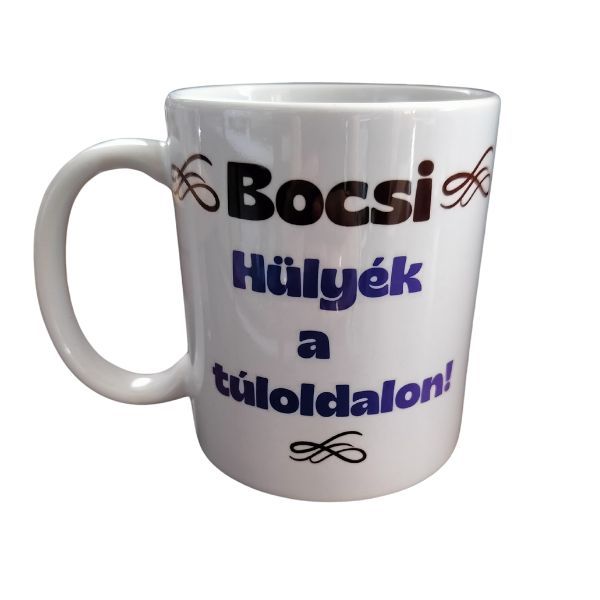 Bocsi Hülyék a túloldalon-fehér bögre