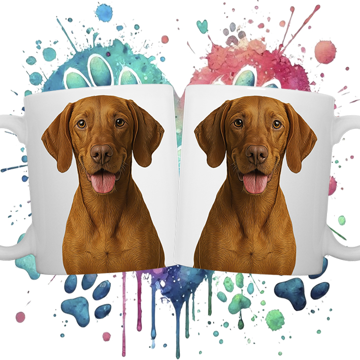 Magyar vizsla kutyás bögre saját fotóddal