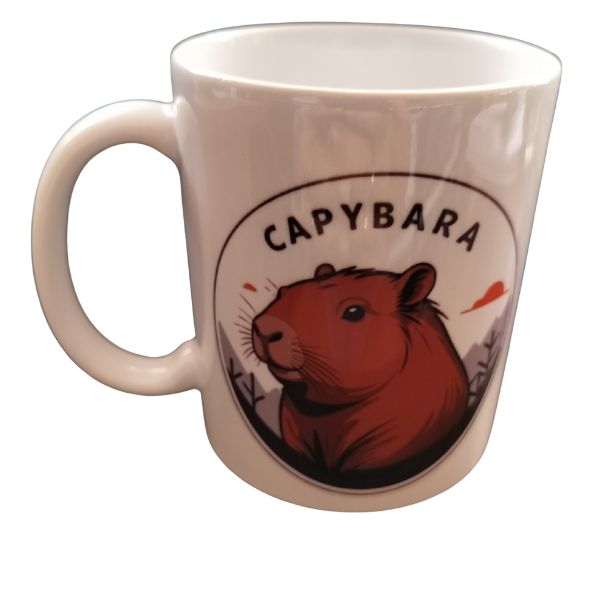 Capybara 3-fehér bögre