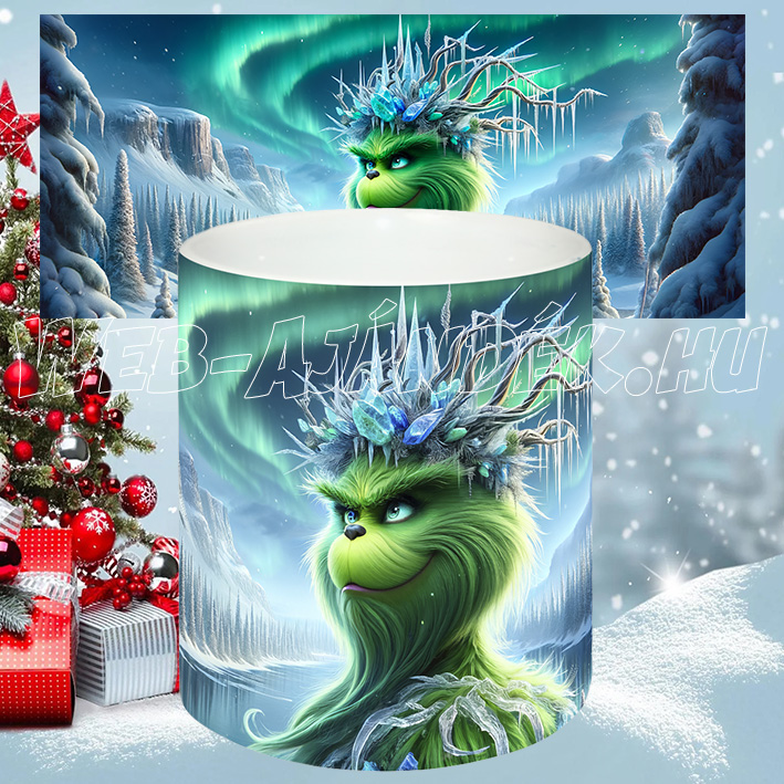 GR015-karácsonyi Grinch bögre