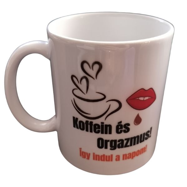 Koffein-fehér bögre