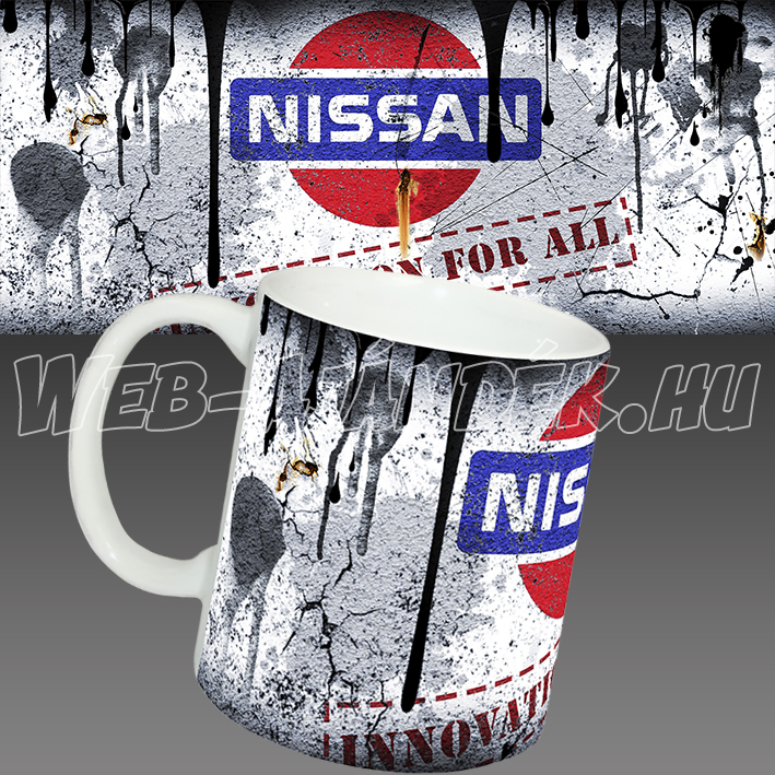 Nissan autós bögre