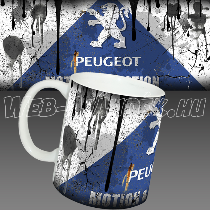 Peugeot autós bögre