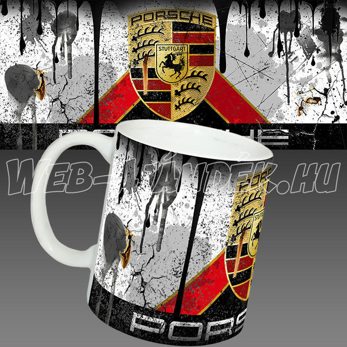 Porsche autós bögre