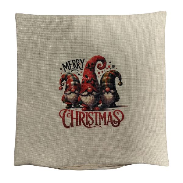 Merry Cristmas-vászon párnahuzat