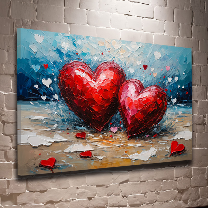 Dupla szív a tengerparton - Valentin napi ajándék