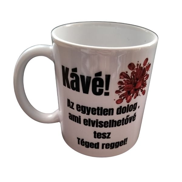 Kávé-fehér bögre