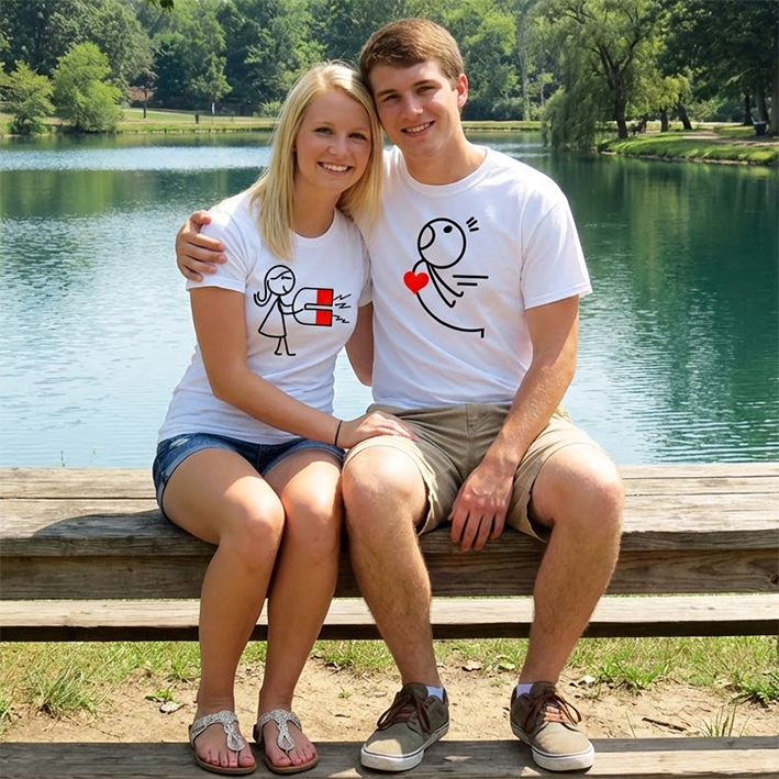 Mágneses szerelem páros póló