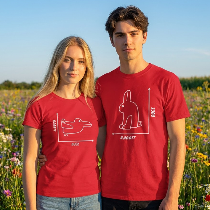 Duck or Rabbit - páros póló