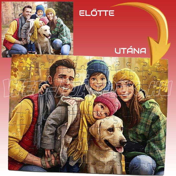 Fényképes PUZZLE Disney és cartoon stílusban