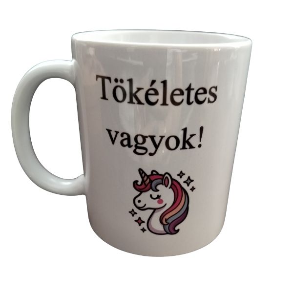 Tökéletes vagyok-fehér bögre