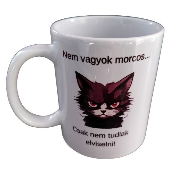 Nem vagyok morcos-fehér bögre
