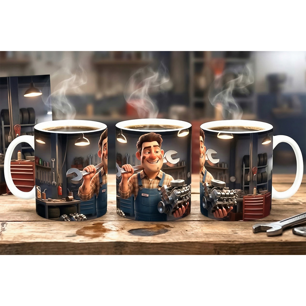 Autószerelő bögre