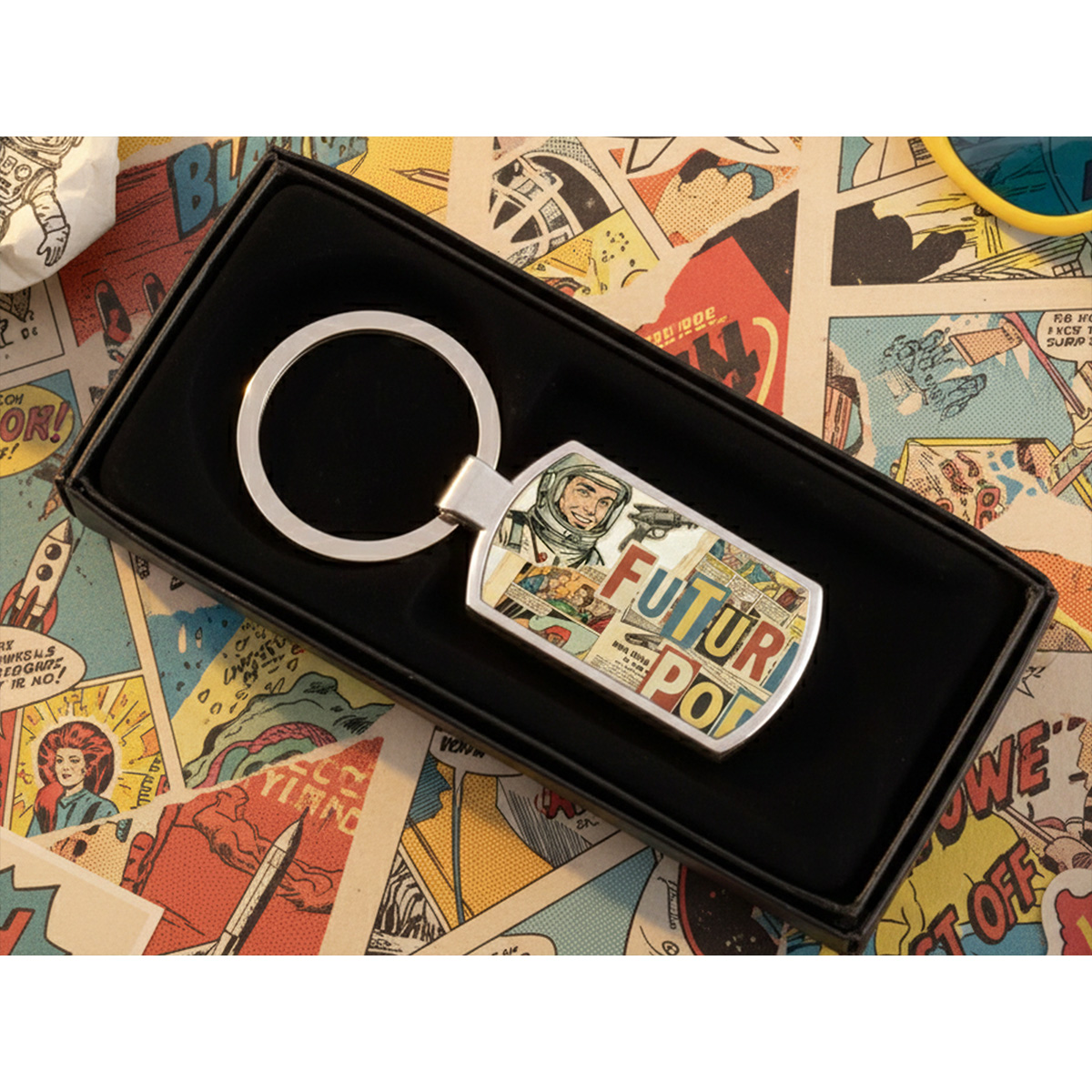 Future Pop  Retró Kulcstartó