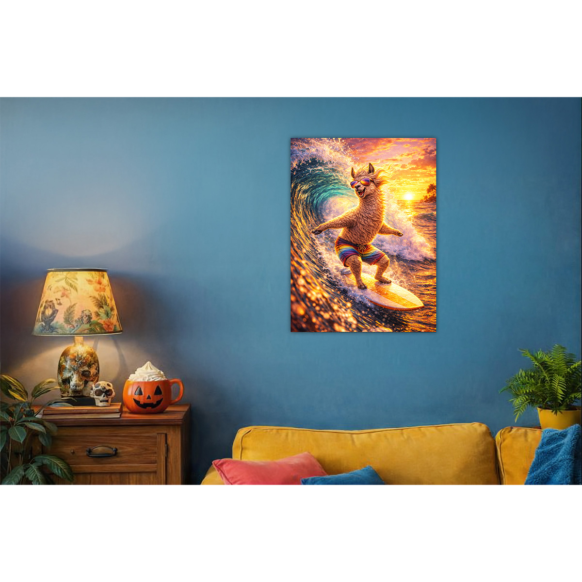 No Drama Lama alumínium poszter fúrásmentes rögzítéssel