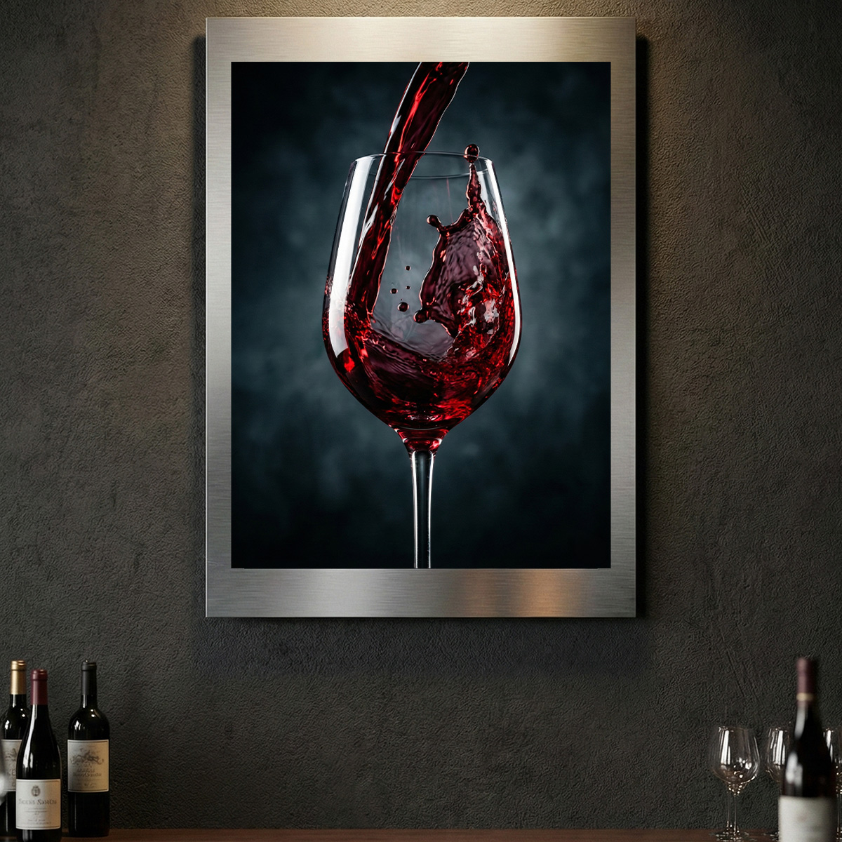 Nemes Cseppek  alumínium falikép fúrásmentes rögzítéssel