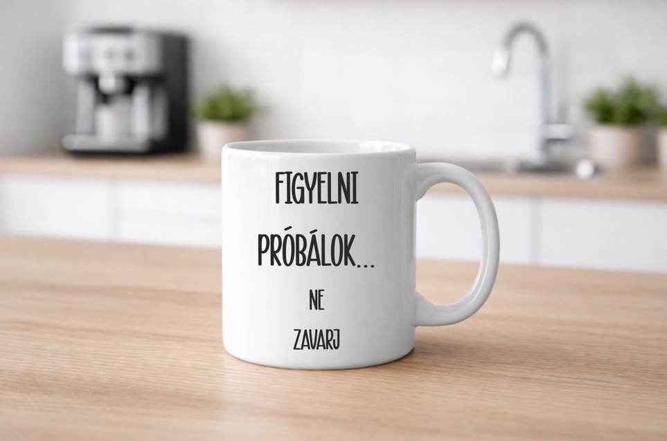 Figyelni próbálok bögre