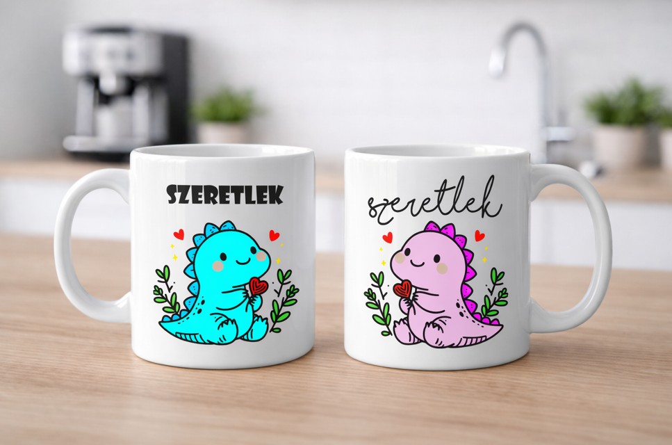 Szeretlek páros bögre