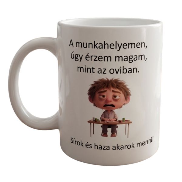 A munkahelyemen-fehér bögre