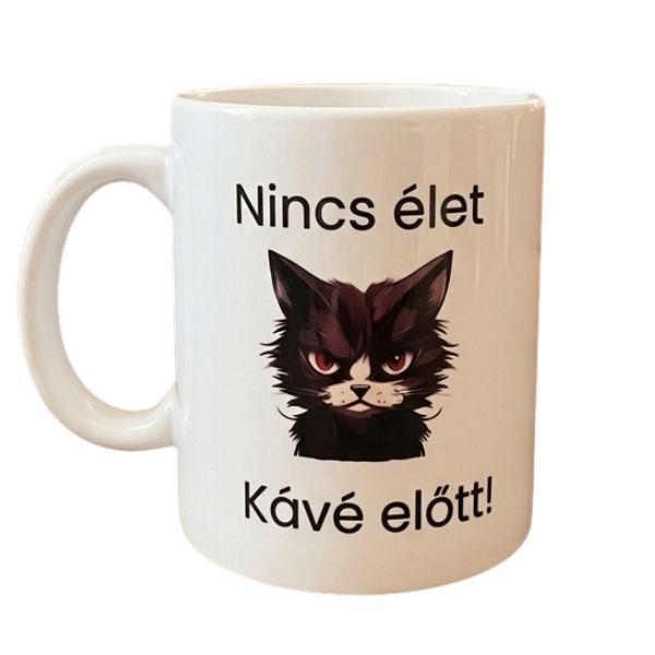 Nincs élet-fehér bögre