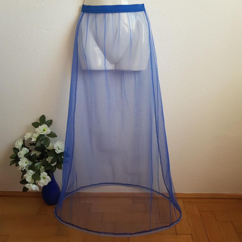 ESKÜVŐ ASZ01D 1 körös rugalmas KÉK menyasszonyi alsószoknya abroncs lépéskönnyítő