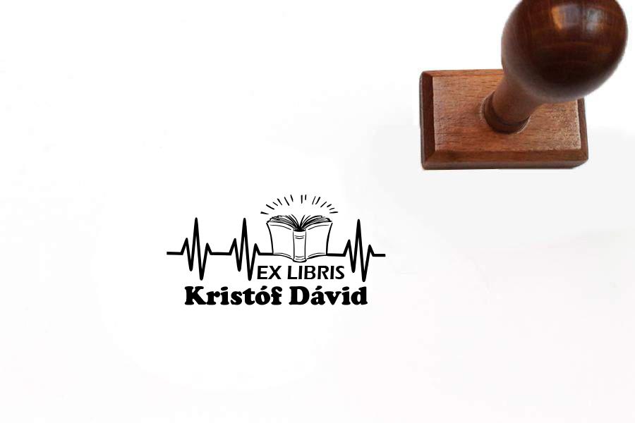 Könyves szívhang pecsét