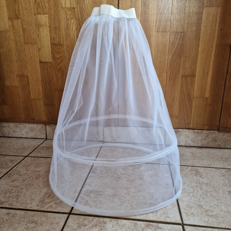 ESKÜVŐ ASZ56 - Hercegnős 2 karikás gyerek alsószoknya abroncs lépéskönnyítő