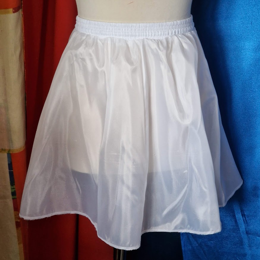 ESKÜVŐ ASZ73 - Fehér selyem alsószoknya