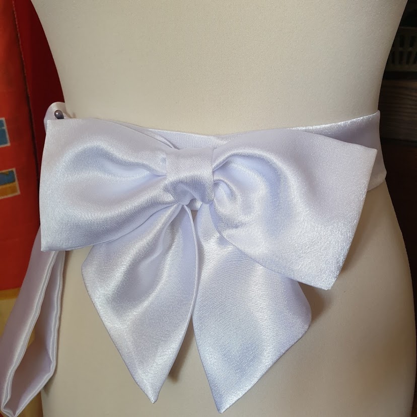 ESKÜVŐ MÖV08 - Szatén masnis menyasszonyi öv - több színben