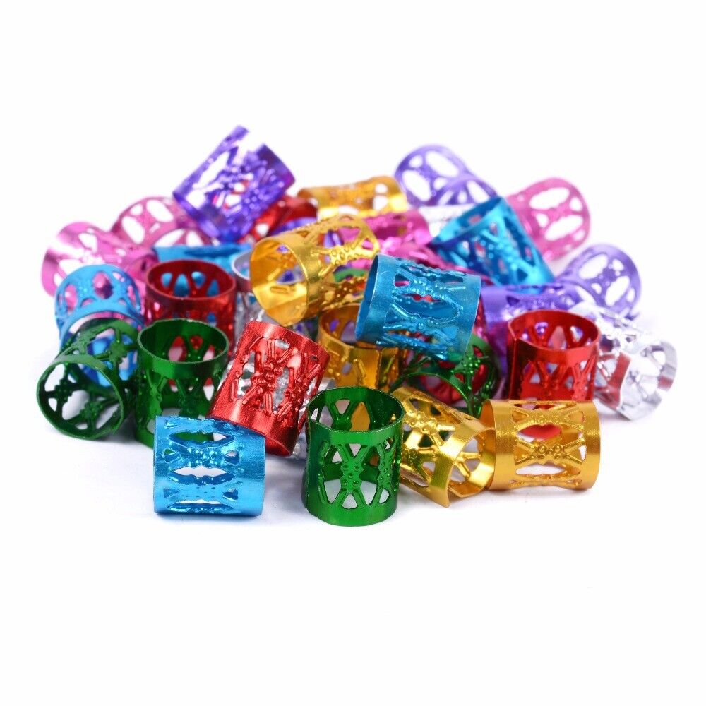 ESKÜVŐ HAD160 - Színes hajgyöngy hajgyűrű hajdísz