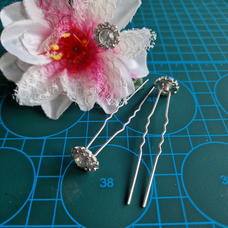 ESKÜVŐ HAD207 - Kristályköves hajtű 14x70mm