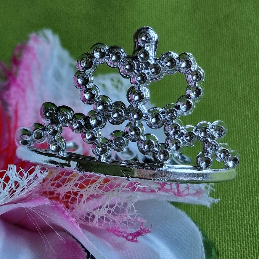 ESKÜVŐ HAD201 - MINI hajfésűs KORONA tiara hajdísz
