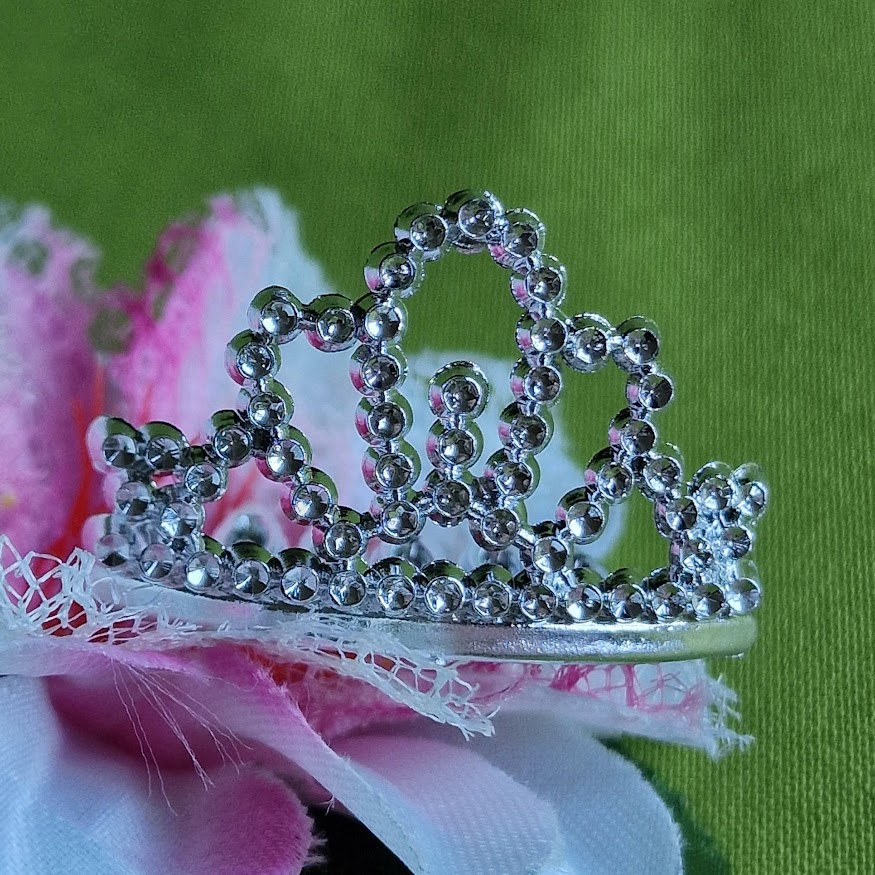 ESKÜVŐ HAD202 - MINI hajfésűs KORONA tiara hajdísz