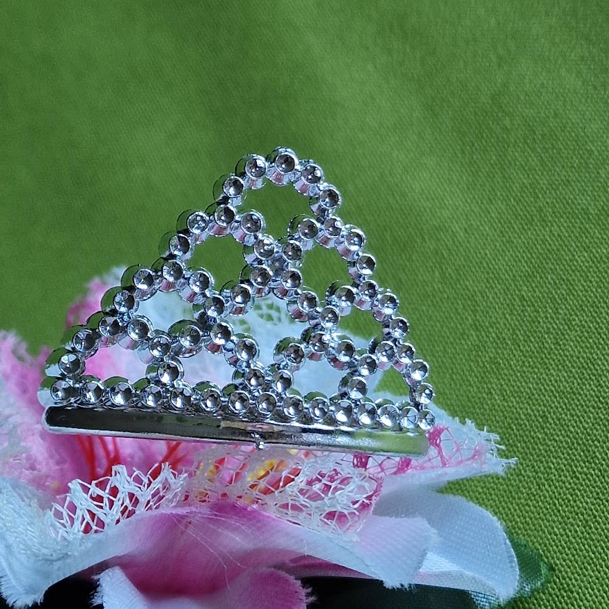 ESKÜVŐ HAD203 - MINI hajfésűs KORONA tiara hajdísz