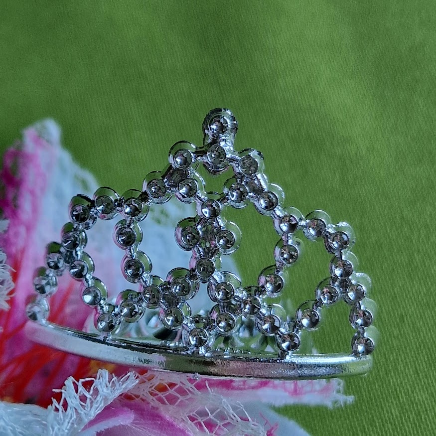 ESKÜVŐ HAD204 - MINI hajfésűs KORONA tiara hajdísz