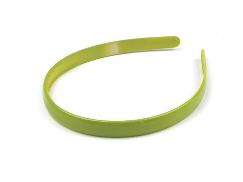 ESKÜVŐ HPT44 - 12mm-es zöld műanyag hajpánt hajráf