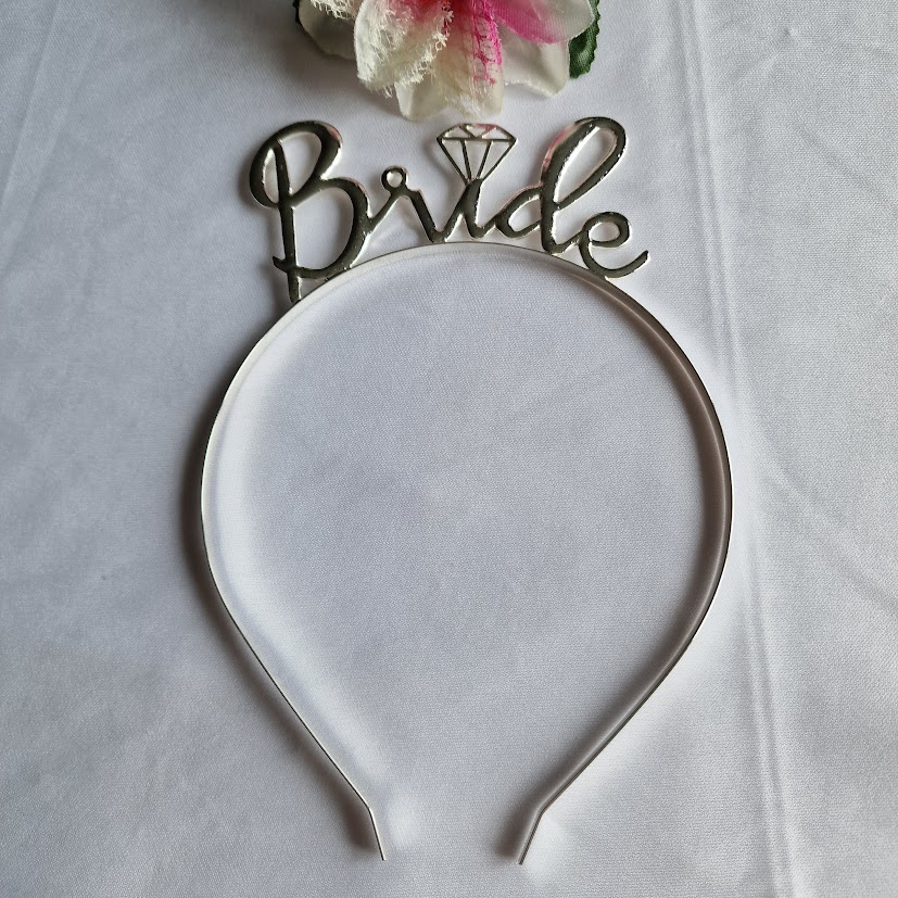 HPT74 - Fém hajpánt Bride felírattal