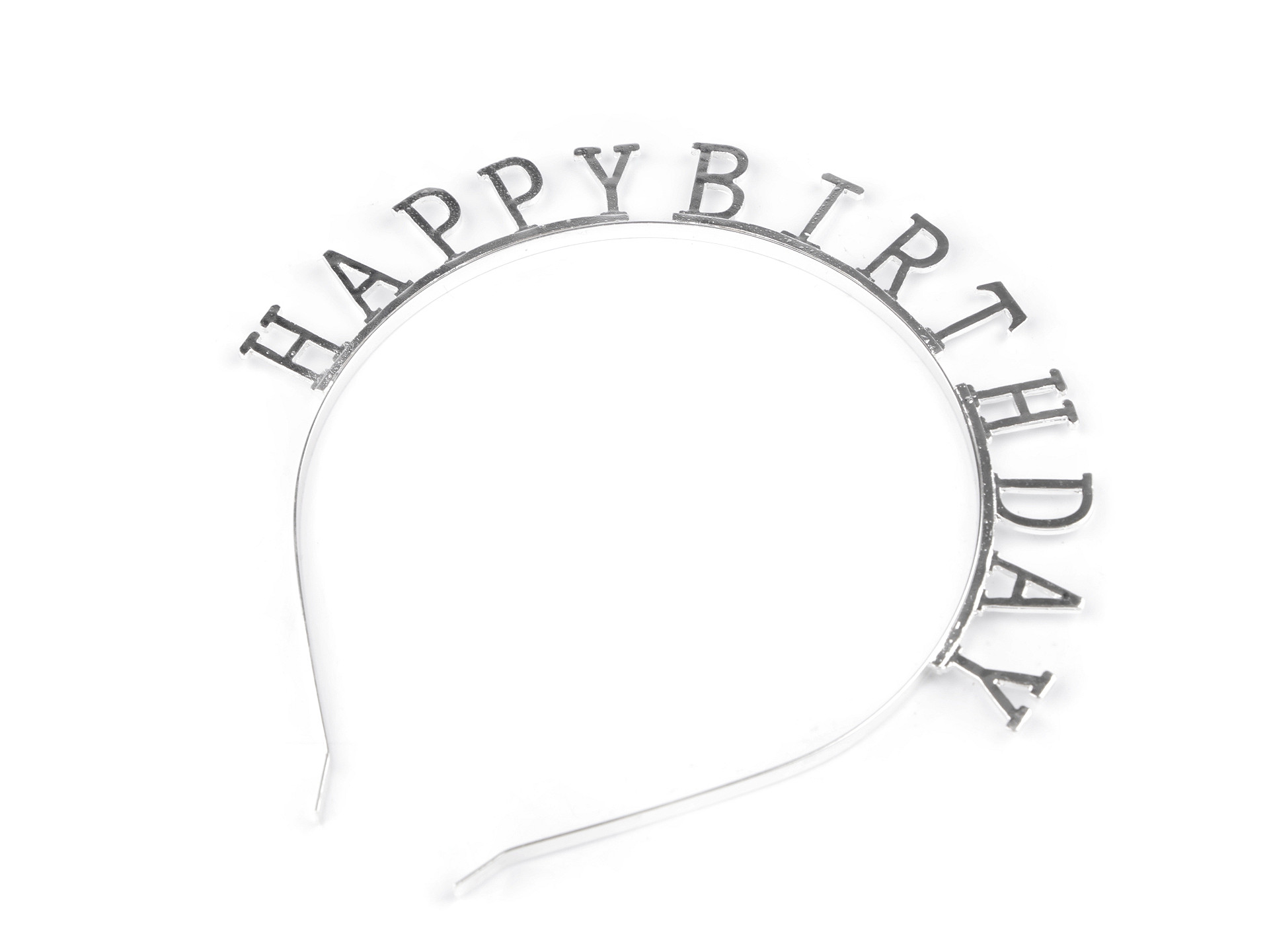 HPT73 - Fém hajpánt Happy Birthday felírattal