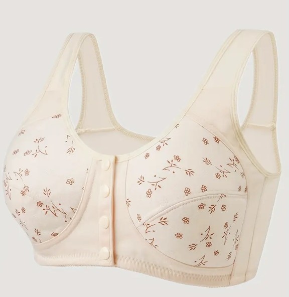 FEN147B - 3XL-es patentos melltartó - vaj színű