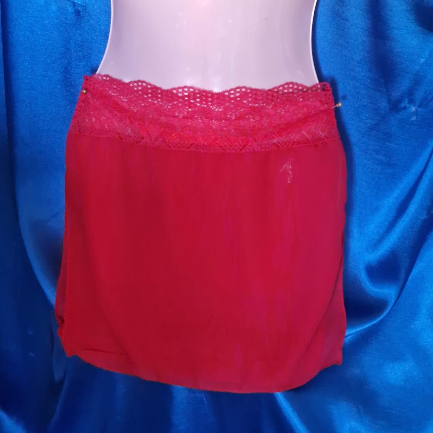 FEN130-2 - Női fehérnemű - Csipkés muszlin szoknya - több színben