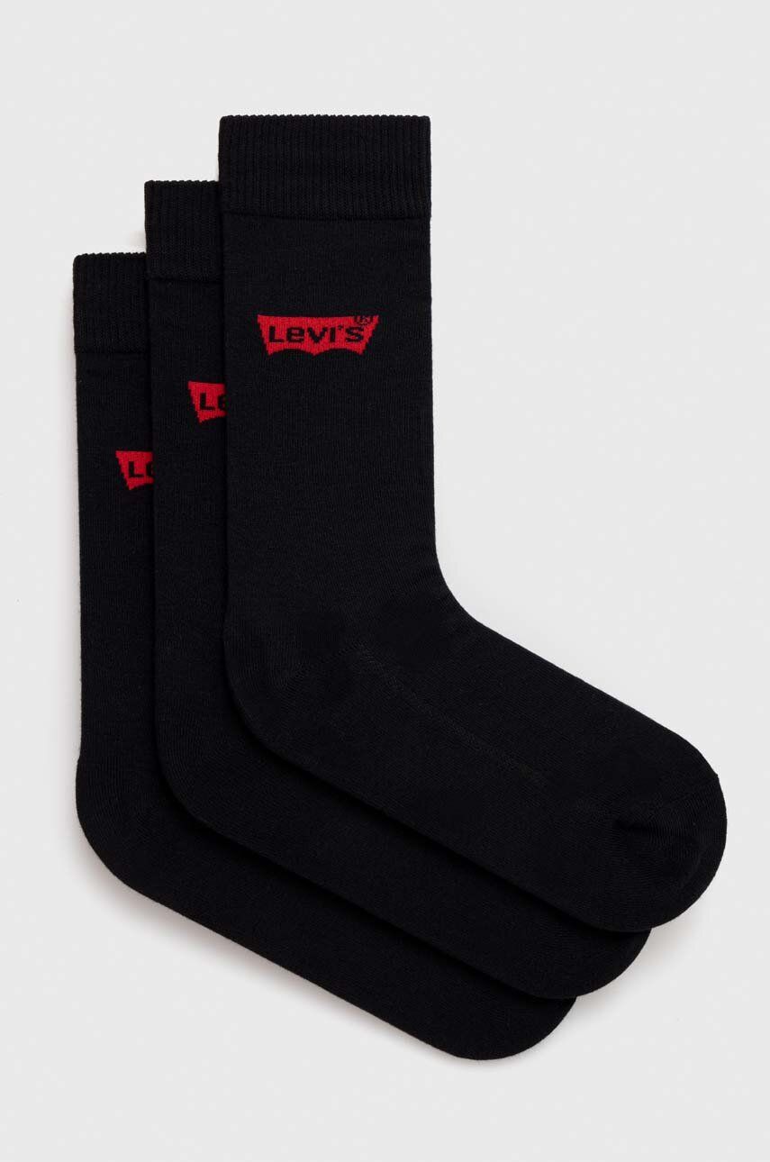 ZOK01 - LEVIS fekete férfi zokni 39-41-es méret