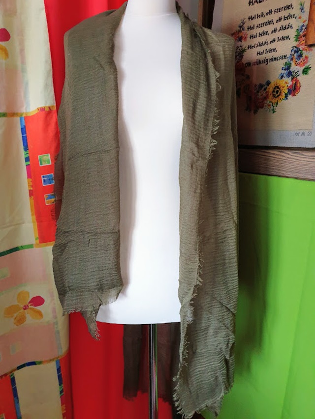 ESKÜVŐ SÁL13 - 95x180cm-es Női stóla sál vállkendő - Khaki