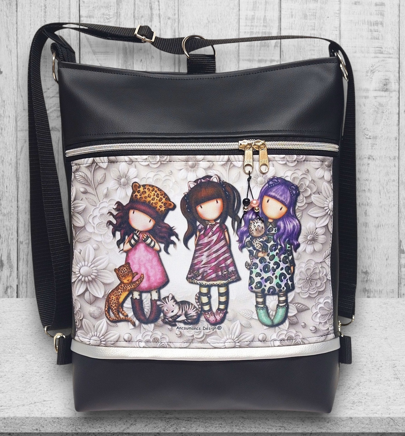3 babygirl 3in1 univerzális hátizsák oldaltáska